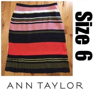 NWT Sz 6 Beautiful Striped Skirt
